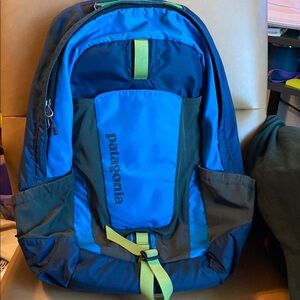Patagonia Blue and Green Hiking Backpack